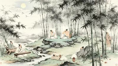 竹林七贤 Seven Sages of the Bamboo Grove
